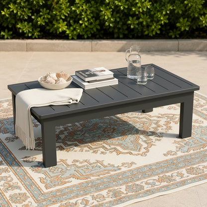 ALUXO Ares Outdoor Onyx 5 Seater Lounge Set