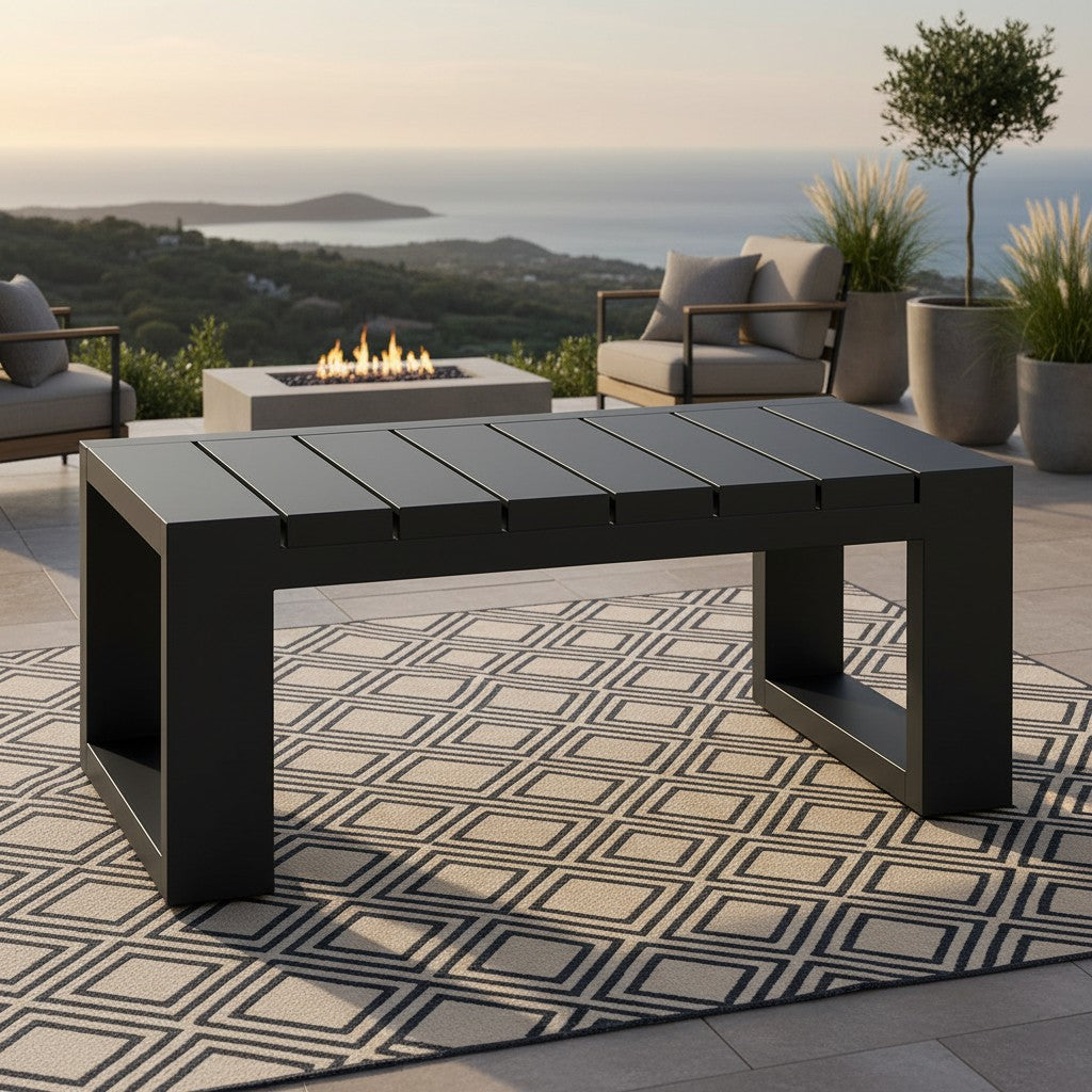 ALUXO Ikos Onyx 5 Seater Outdoor Lounge Set