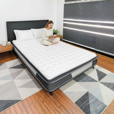 ALUXO Oasis 2000 Pocket Medium Firm Support Memory Pillow Top Mattress In A Box