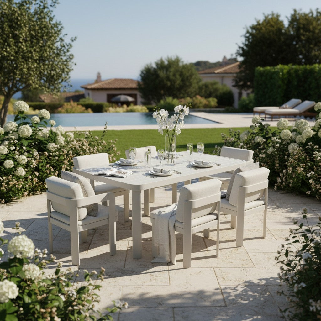 ALUXO Sofia Outdoor Range 6 Seater Dining Set