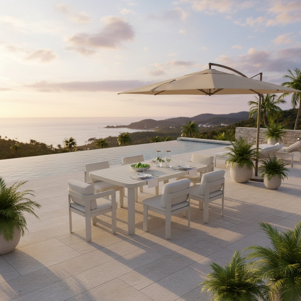 ALUXO Sofia Outdoor Range 6 Seater Dining Set