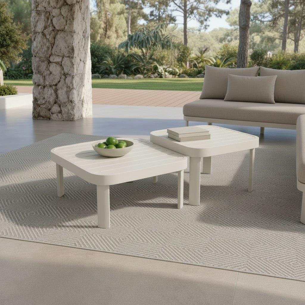 ALUXO Sofia Outdoor Range 8 Seater Corner Lounge Set