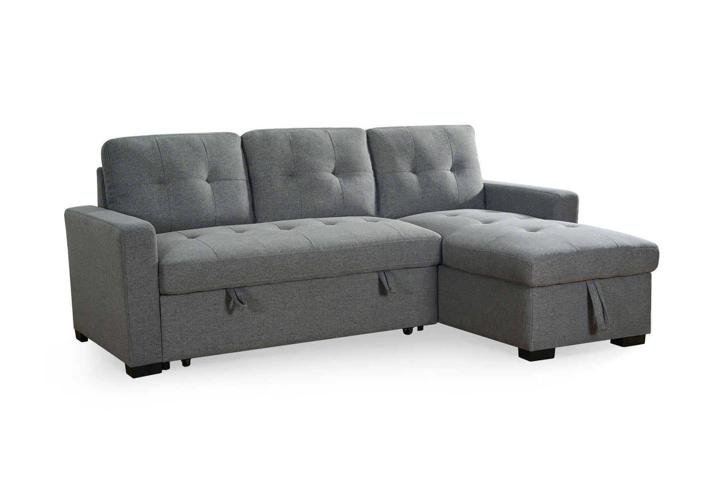 Alder Sofabed Grey Fabric Universal Storage Corner Sofa
