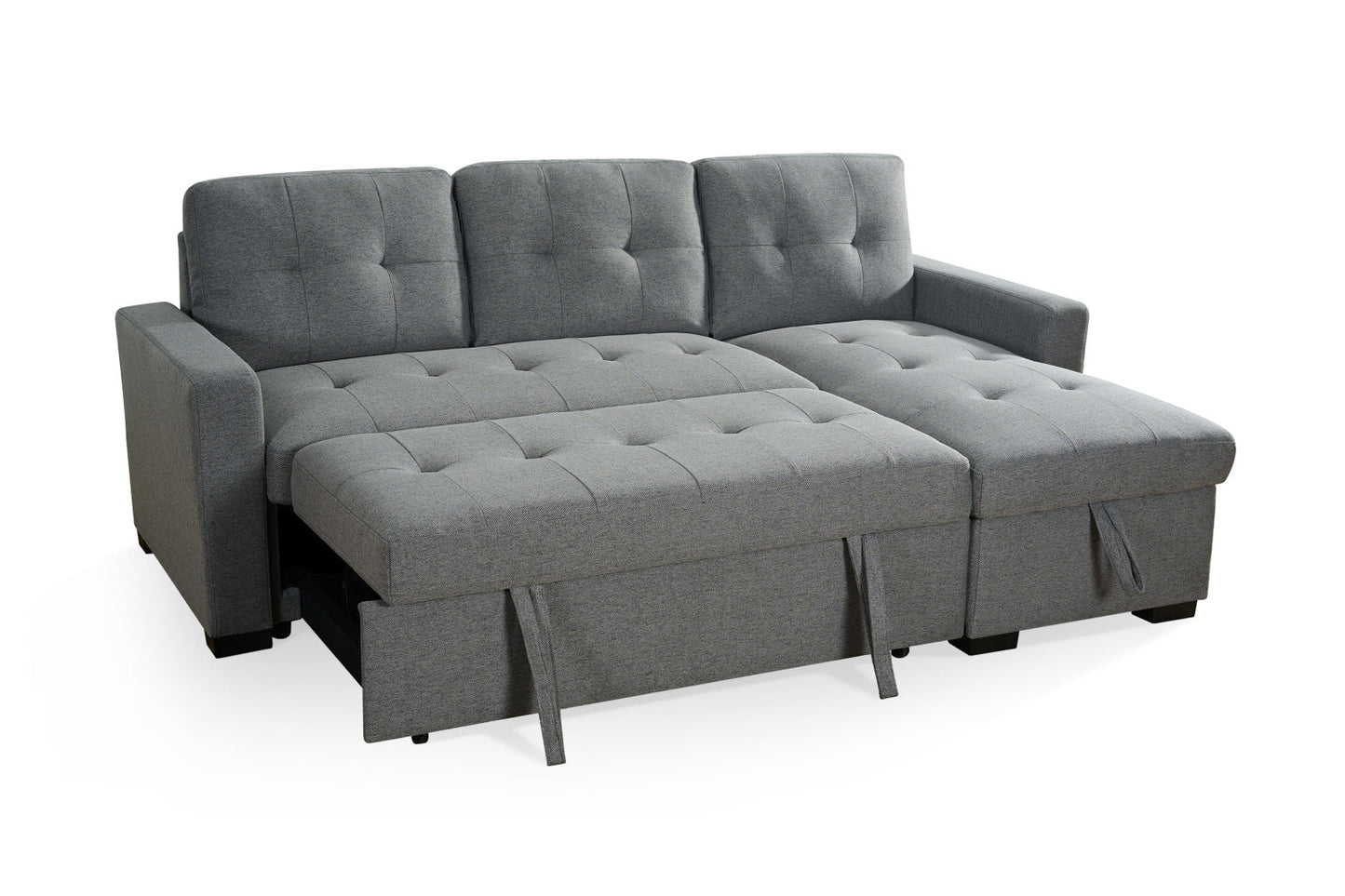 Alder Sofabed Grey Fabric Universal Storage Corner Sofa