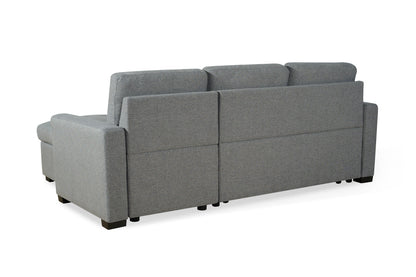 Alder Sofabed Grey Fabric Universal Storage Corner Sofa