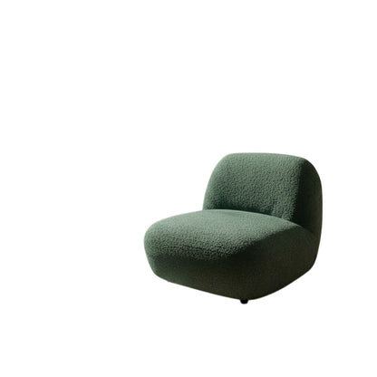 Miami Swivel Accent Armchair In Blush Orange Fabric