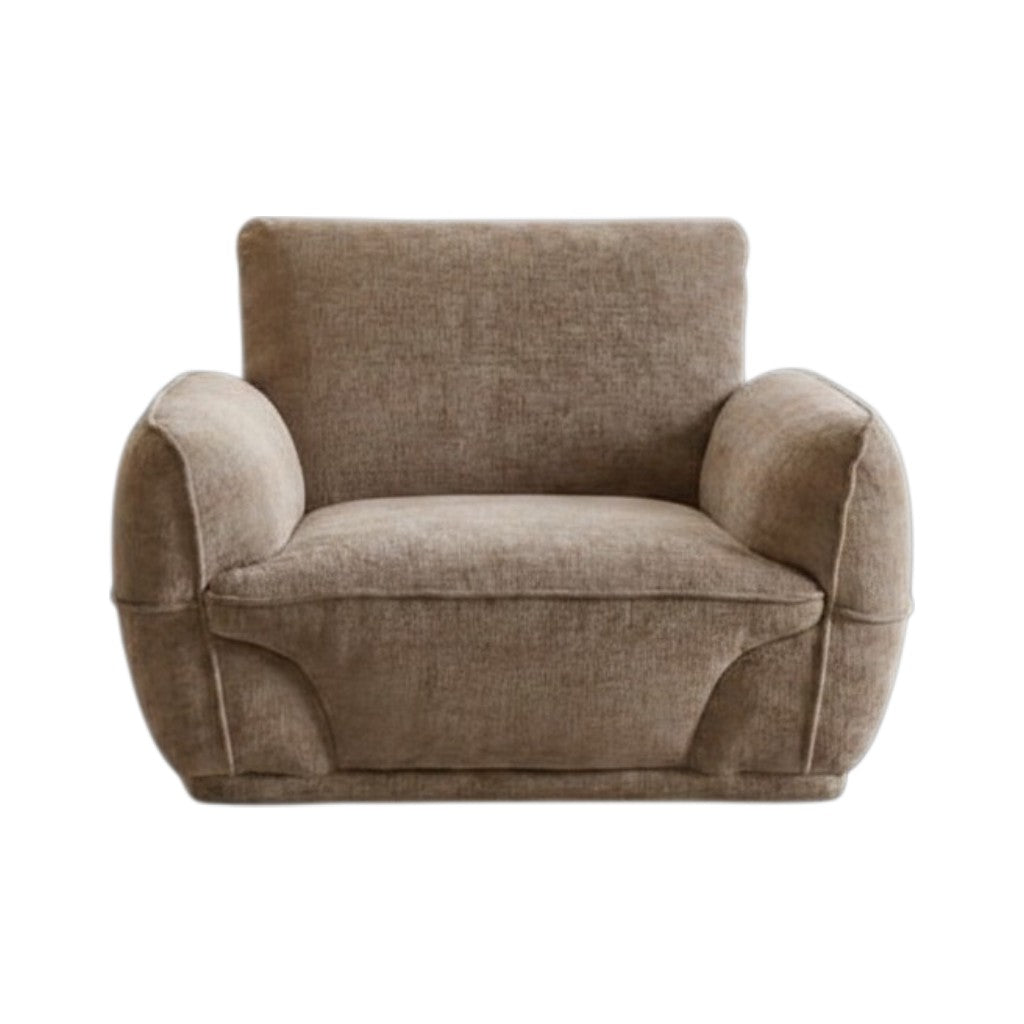 Angelo Beige Fabric Armchair