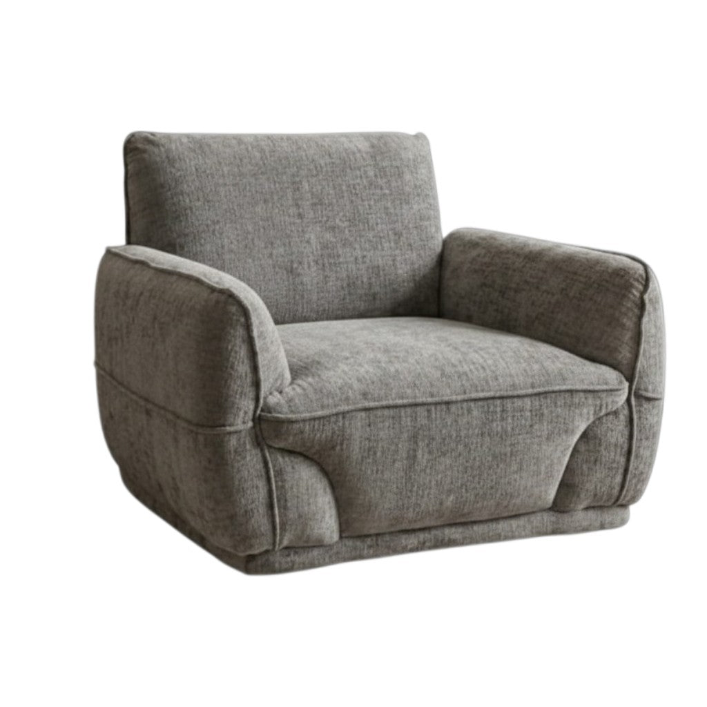 Angelo Grey Fabric Armchair