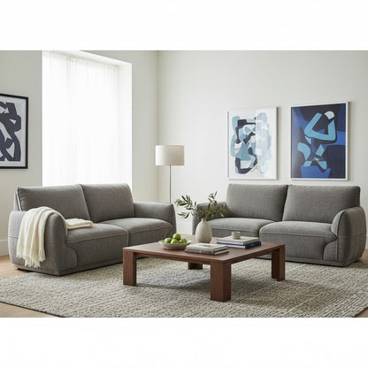 Angelo Sofa Grey Fabric 3+2 Sofa Suite