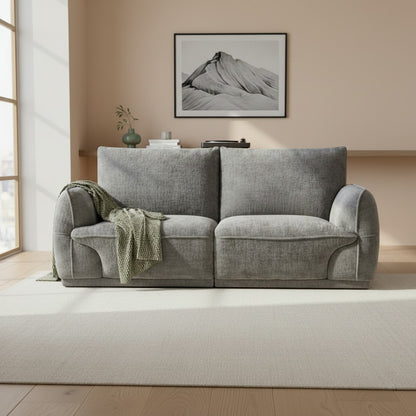 Angelo Grey Fabric 2 Seater Sofa