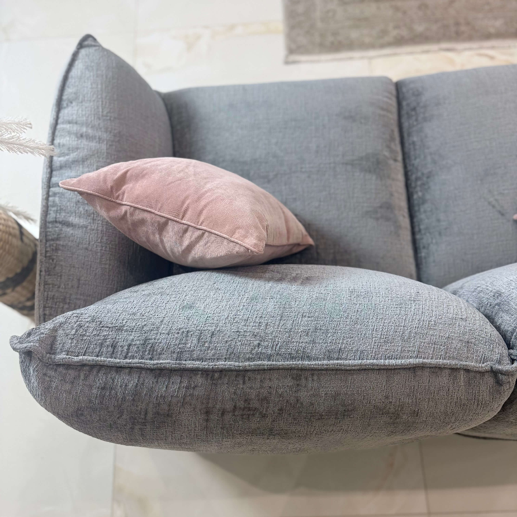 Angelo Grey Fabric 2 Seater Sofa