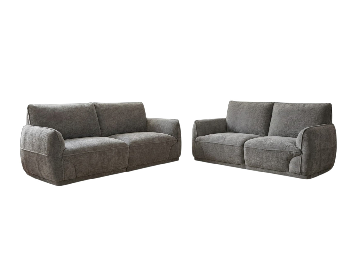 Angelo Sofa Grey Fabric 3+2 Sofa Suite