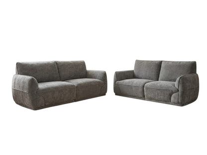 Angelo Sofa Grey Fabric 3+2 Sofa Suite