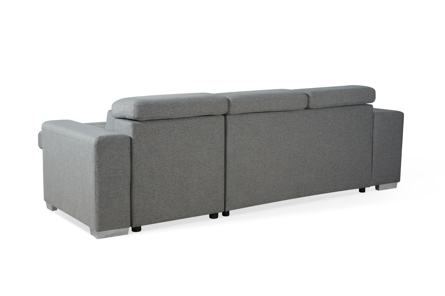 Artemis Sofabed Grey Fabric Universal Storage Corner Sofa