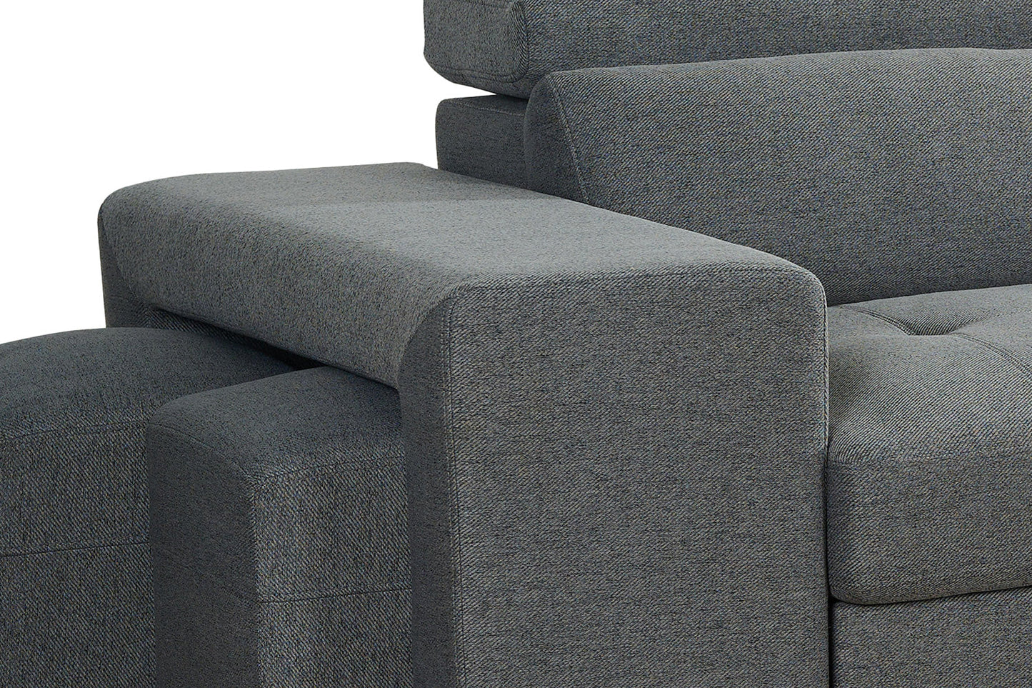Artemis Sofabed Grey Fabric Universal Storage Corner Sofa