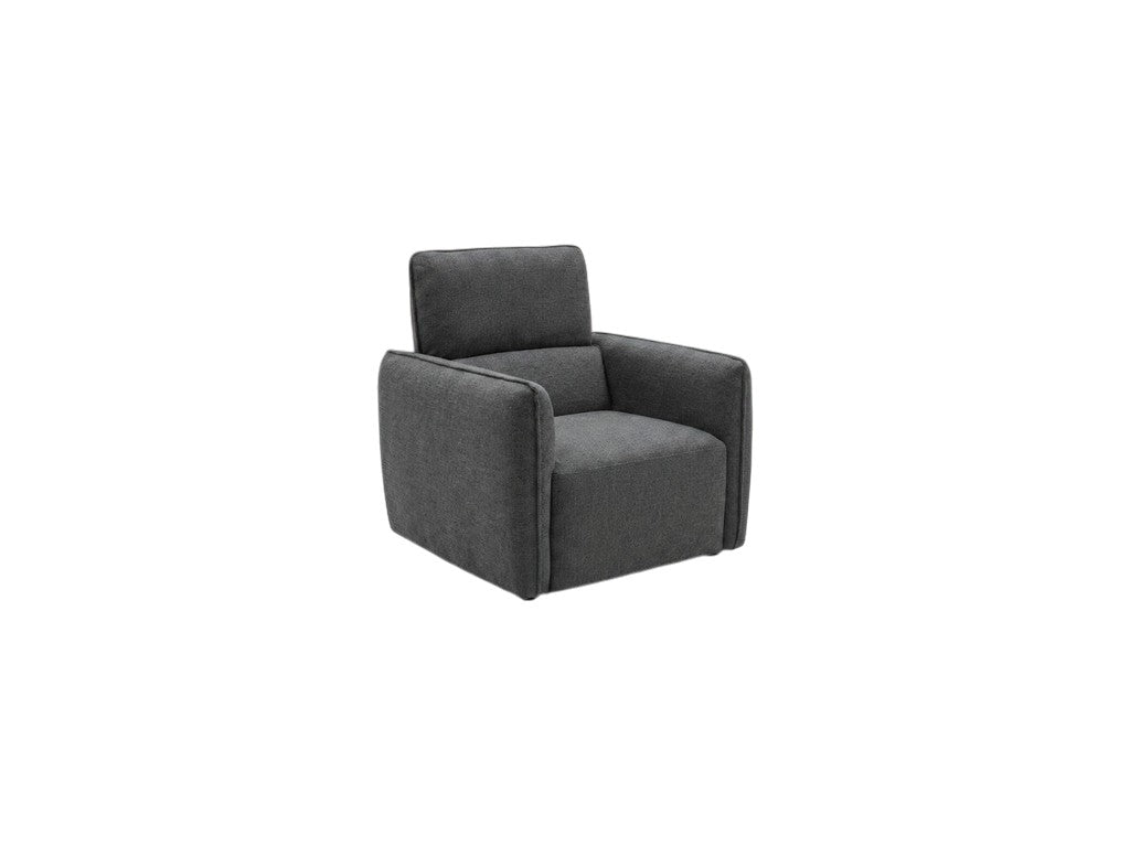 Ascot Charcoal Grey Fabric Armchair
