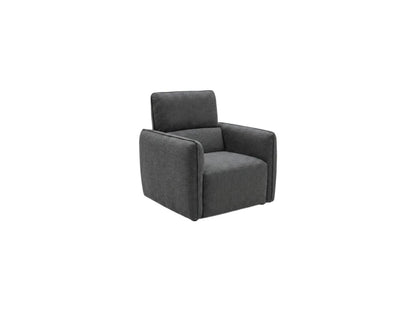 Ascot Charcoal Grey Fabric Armchair