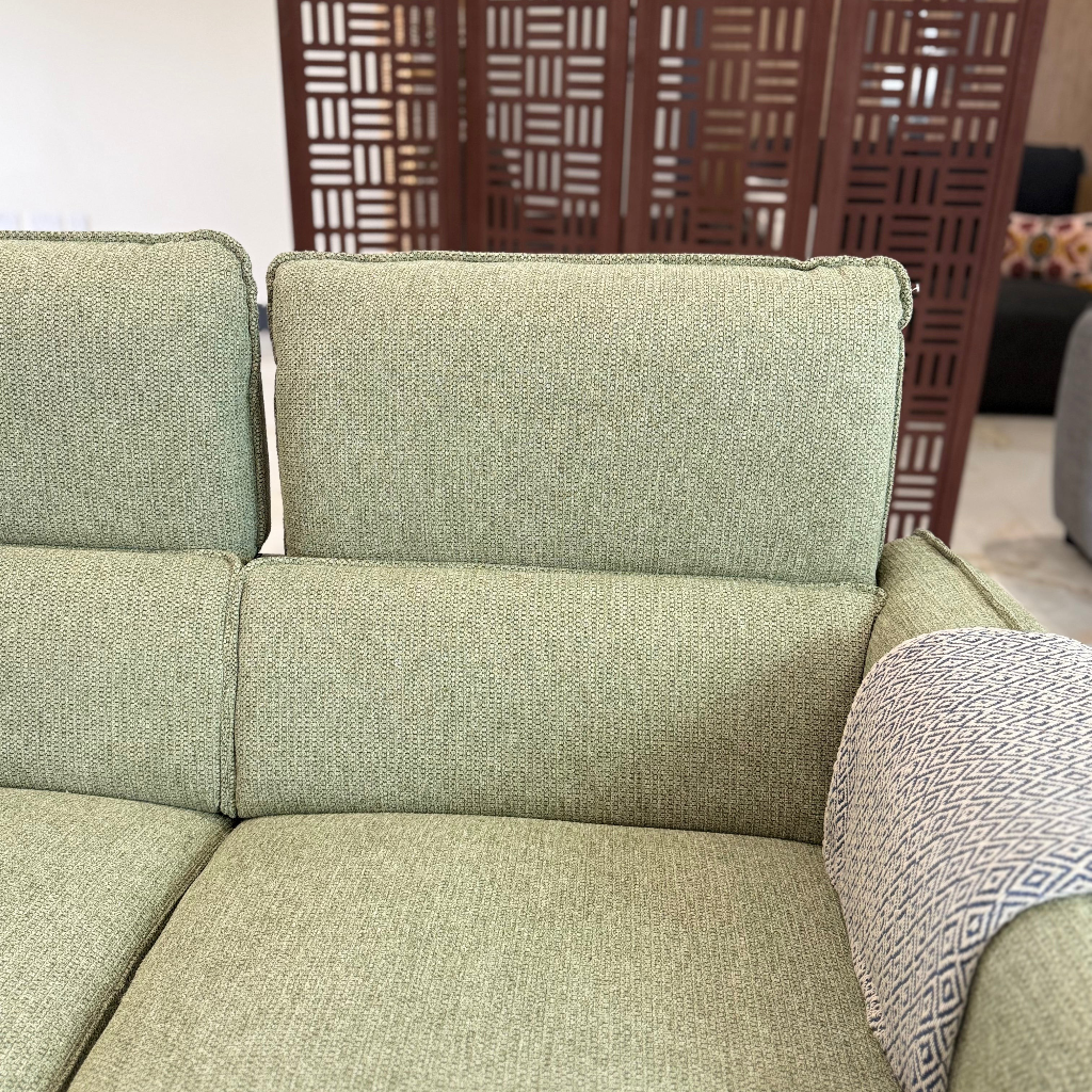 Ascot Green Fabric 3+2 Sofa Suite
