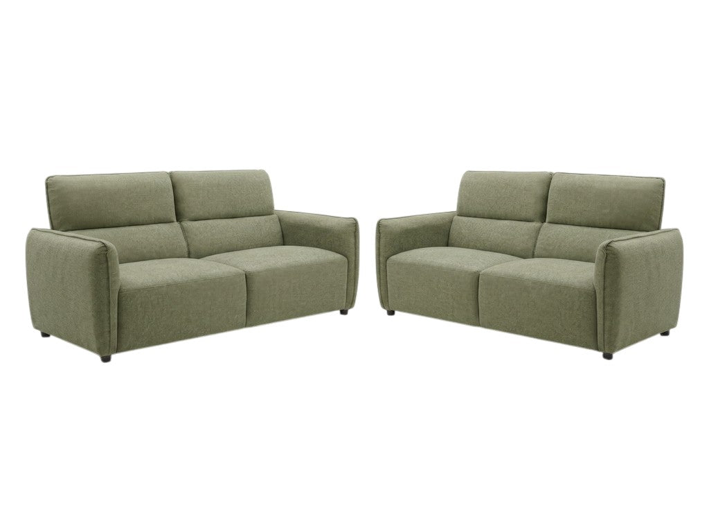 Ascot Green Fabric 3+2 Sofa Suite