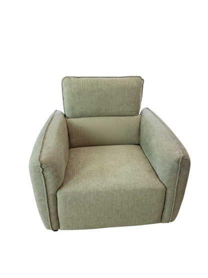 Ascot Green Fabric Armchair