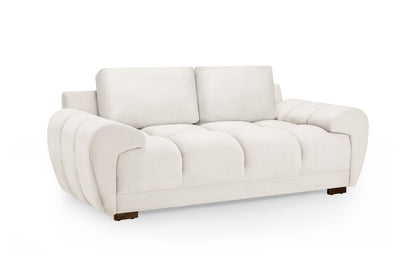 Azzuro Cream Fabric 2 Seater Sofa