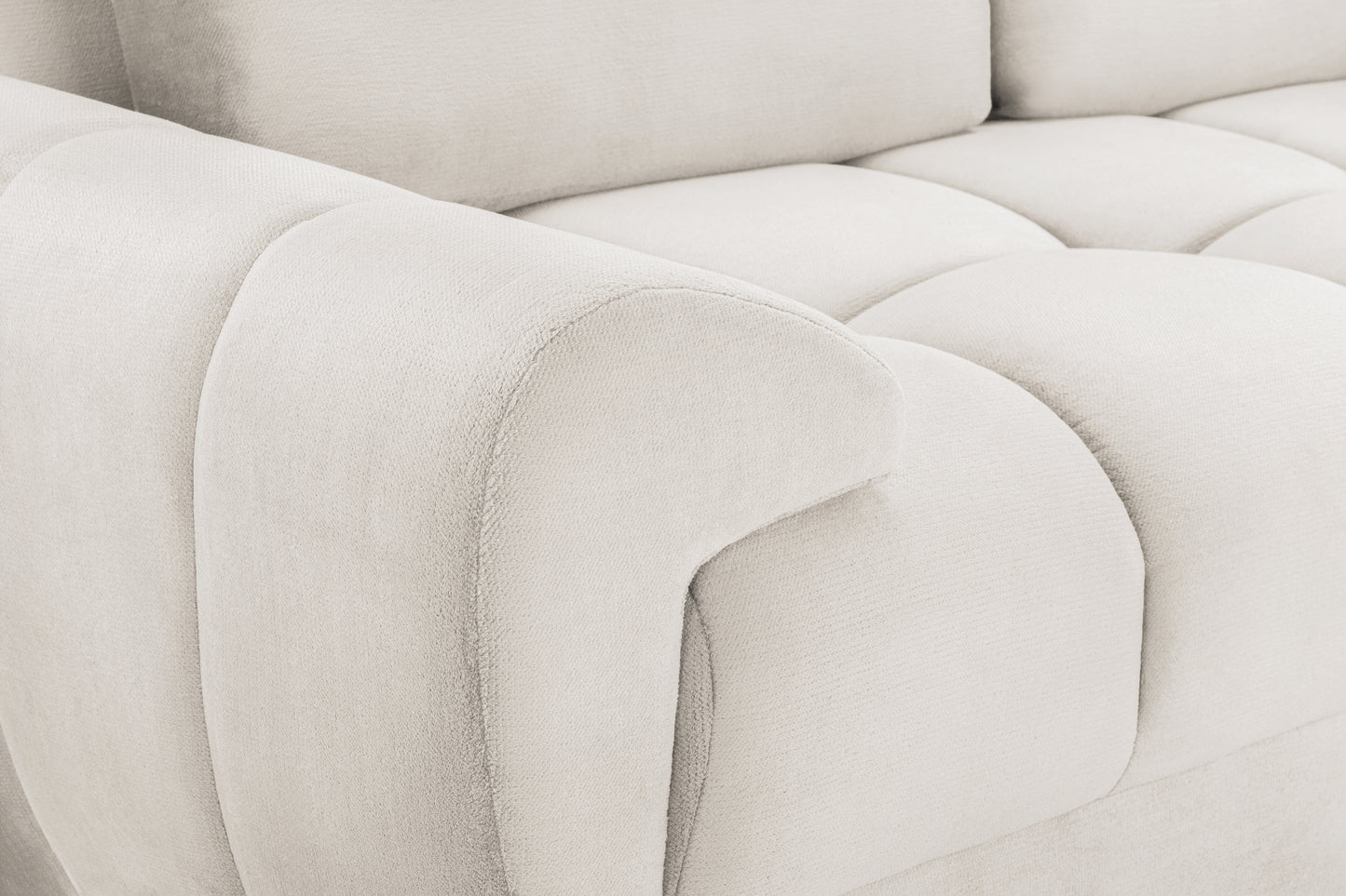 Azzuro Cream Fabric 2 Seater Sofa