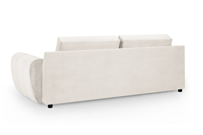 Azzuro Cream Fabric 3 Seater Sofa