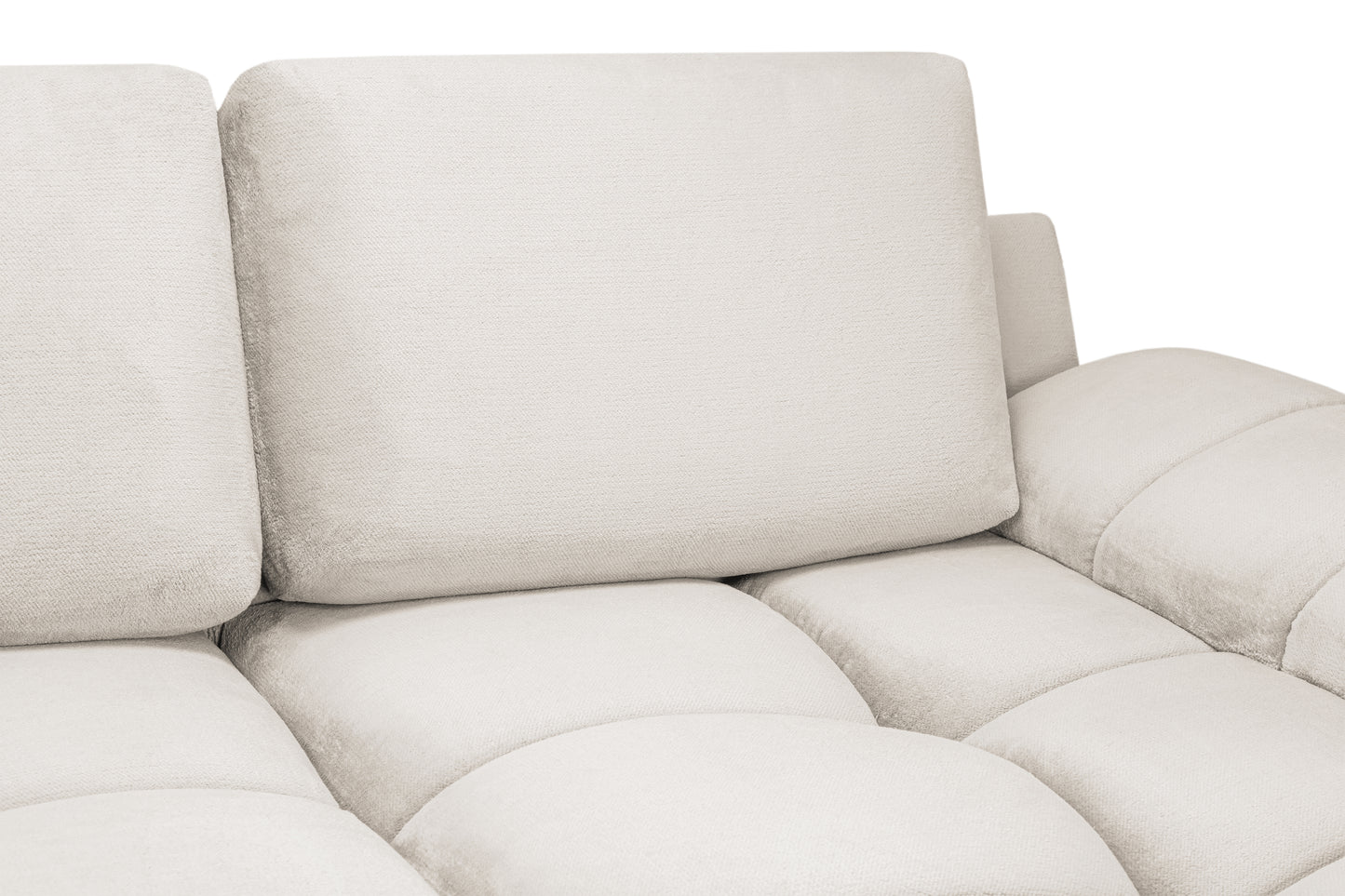 Azzuro Cream Fabric 3 Seater Sofa