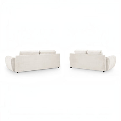 Azzuro Cream Fabric 3+2 Sofa Suite