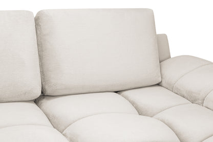 Azzuro Cream Fabric U Shape Corner Sofa
