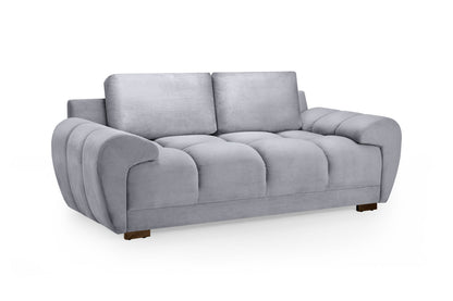 Azzuro Grey Fabric 2 Seater Sofa