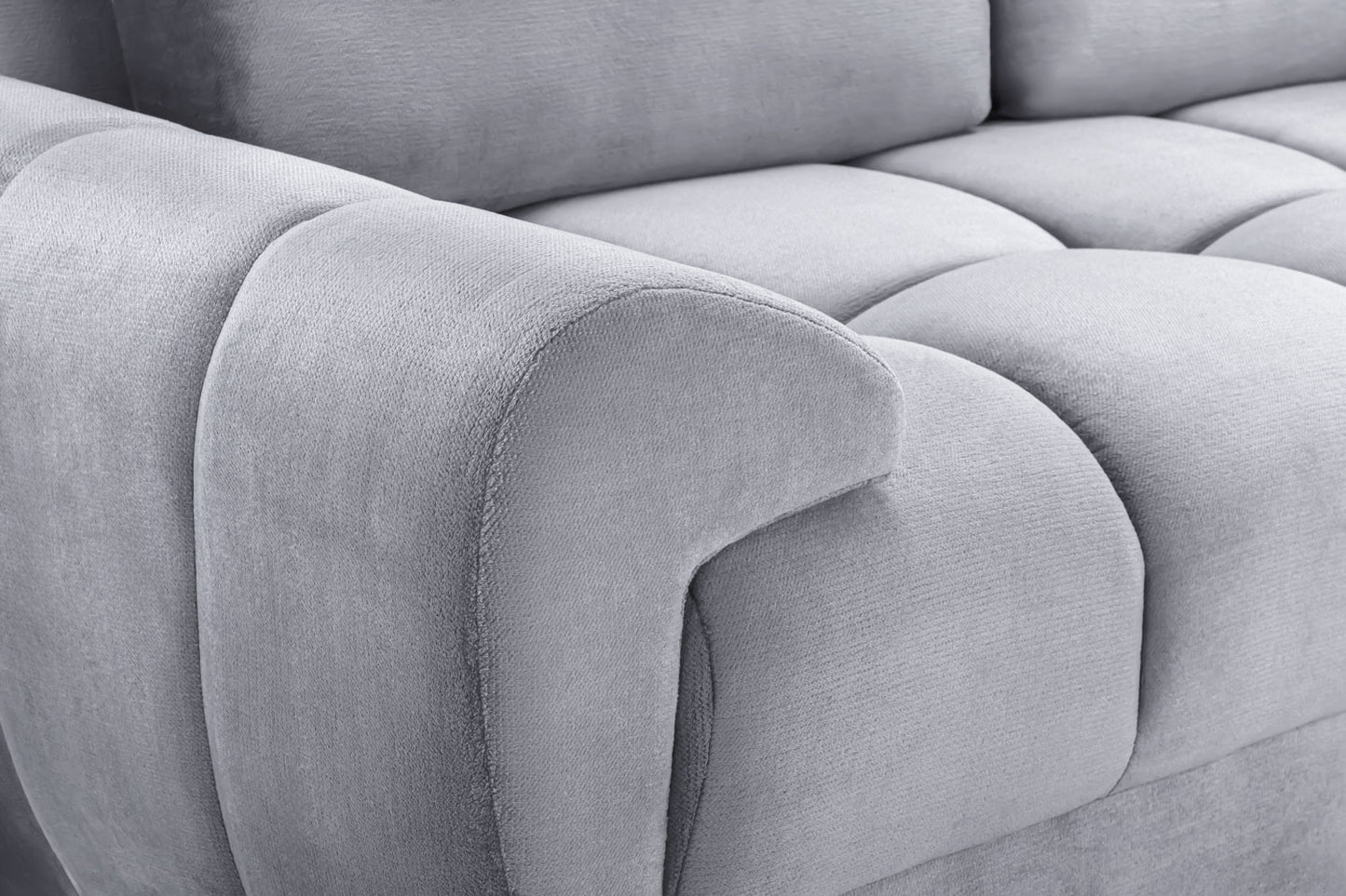 Azzuro Grey Fabric 2 Seater Sofa