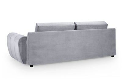 Azzuro Grey Fabric 3 Seater Sofa