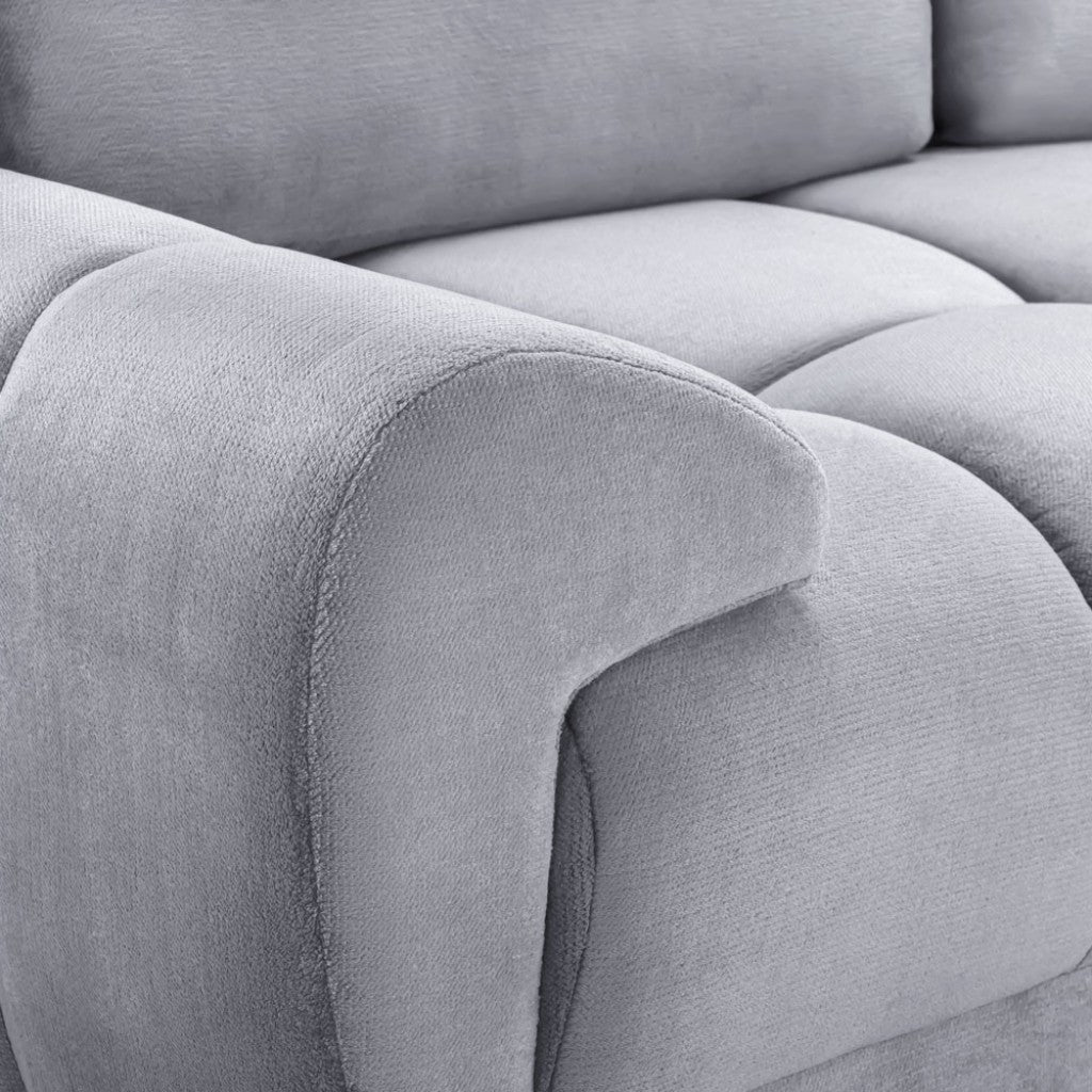Azzuro Grey Fabric 3+2 Sofa Suite