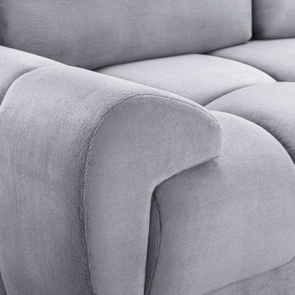 Azzuro Grey Fabric 3+2 Sofa Suite