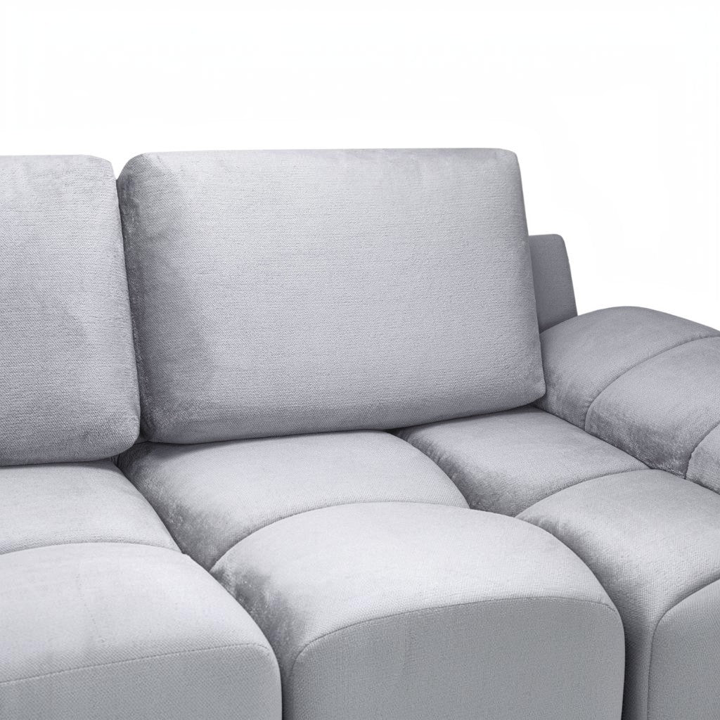 Azzuro Grey Fabric 3+2 Sofa Suite