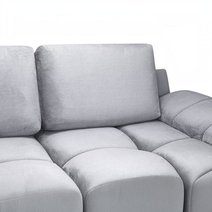 Azzuro Grey Fabric 3+2 Sofa Suite