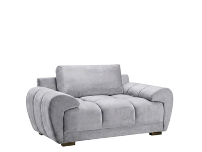 Azzuro Grey Fabric Armchair
