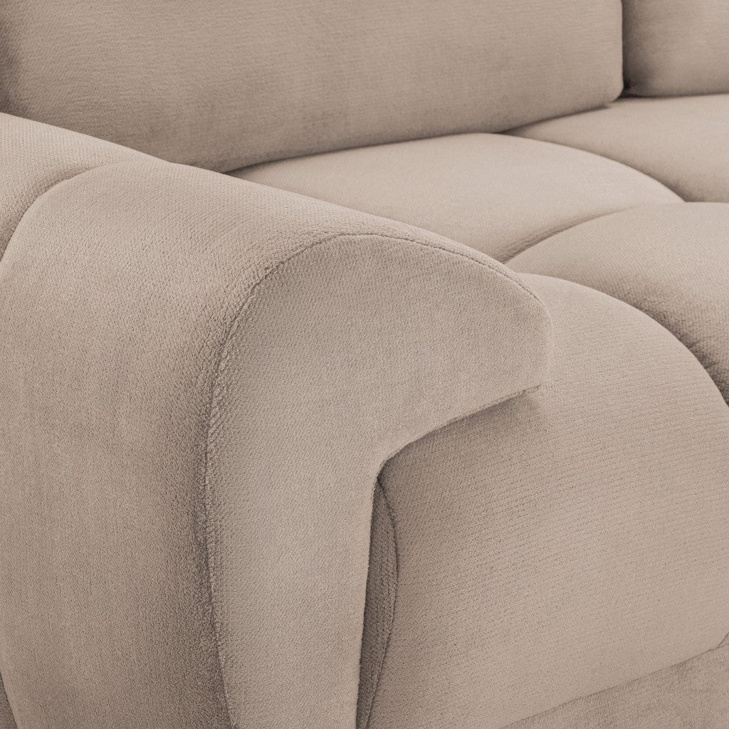 Azzuro Mocha Brown Fabric 3+2 Sofa Suite