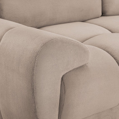 Azzuro Mocha Brown Fabric 3+2 Sofa Suite