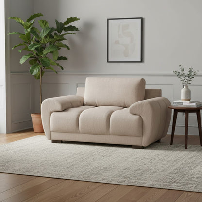 Azzuro Mocha Brown Fabric Armchair