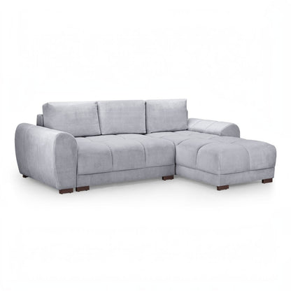 Azzuro Sofabed Grey Fabric Universal Corner Sofa