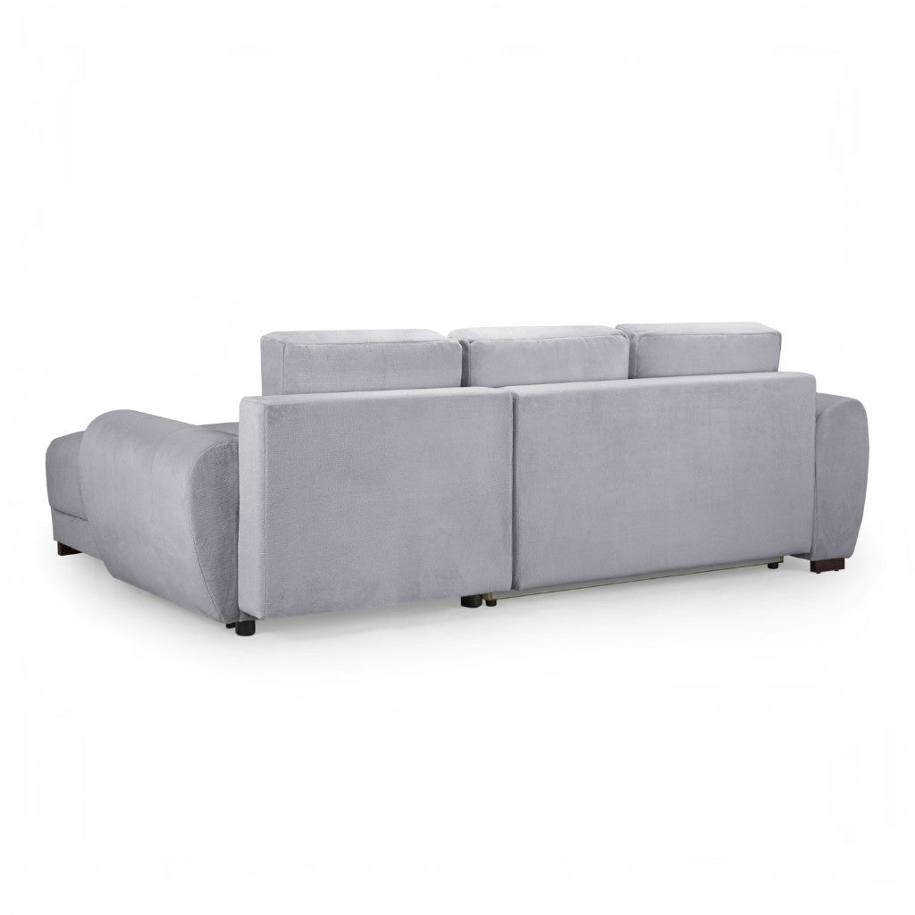 Azzuro Sofabed Grey Fabric Universal Corner Sofa