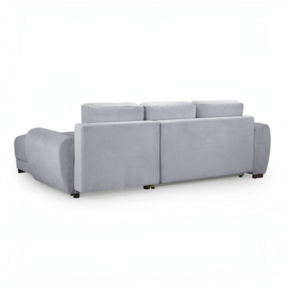 Azzuro Sofabed Grey Fabric Universal Corner Sofa