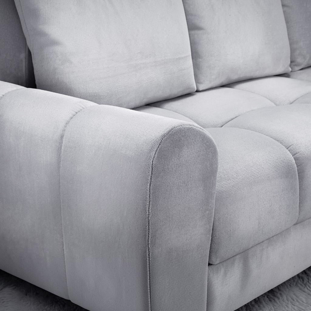 Azzuro Sofabed Grey Fabric Universal Corner Sofa