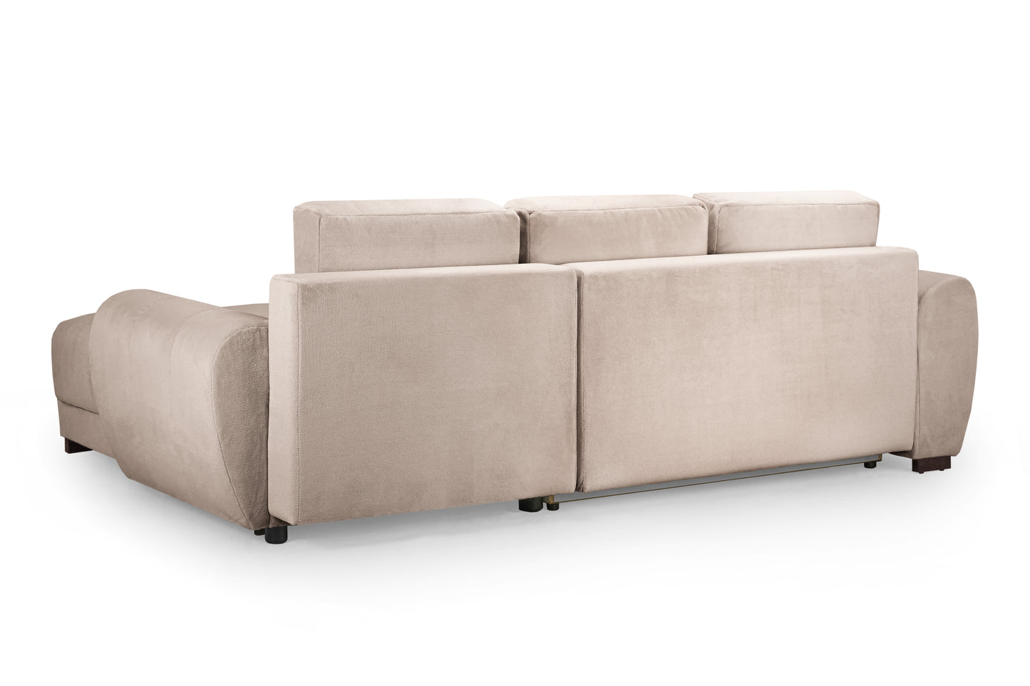 Azzuro Sofabed Mocha Brown Fabric Storage Universal Corner Sofa