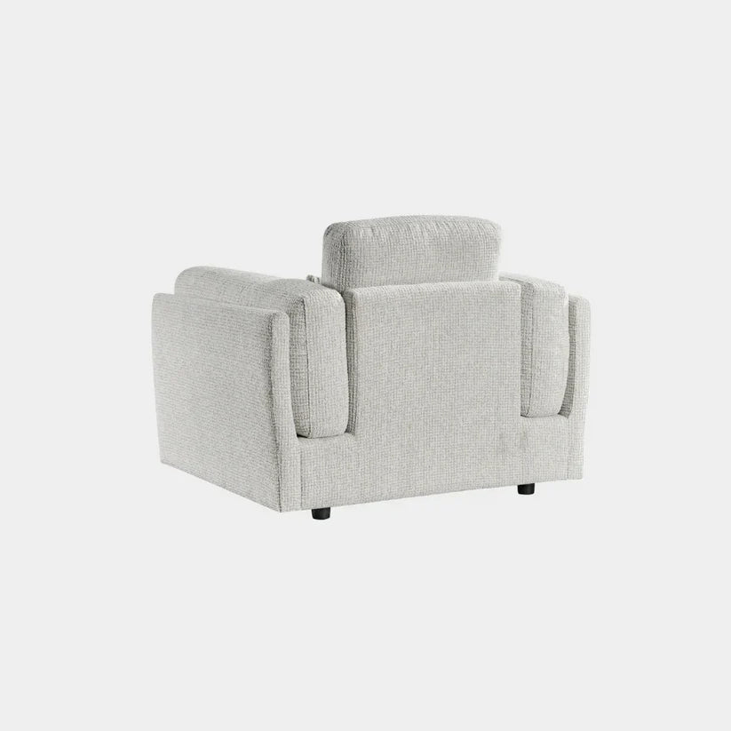 Bari Beige Cream Fabric Armchair