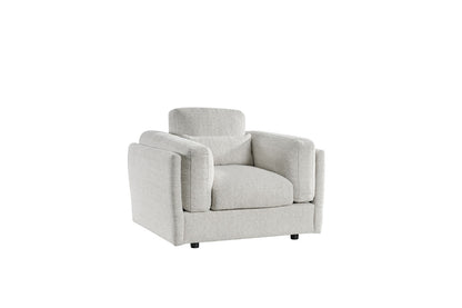 Bari Beige Cream Fabric Armchair