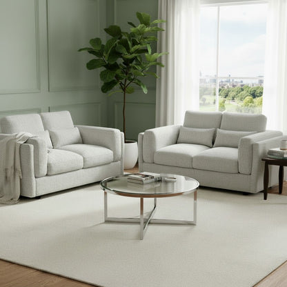 Bari Beige Fabric 3+2 Sofa Suite