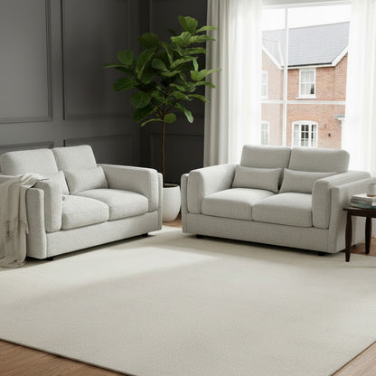 Bari Beige Fabric 3+2 Sofa Suite